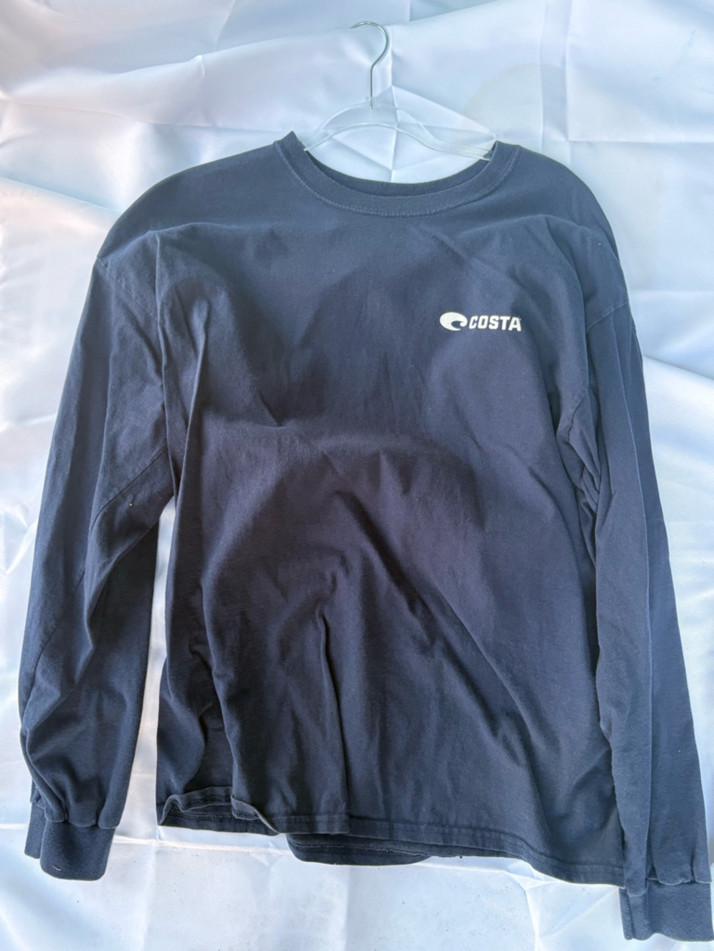 Lacoste Navy Crewneck Long Sleeve Tee